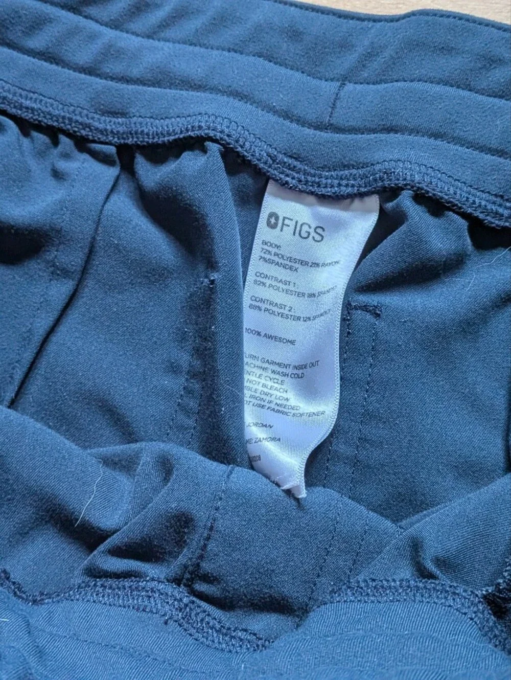 Women's Figs Dark Harbor High Rise Zamora Medium Regular Scrub Pants